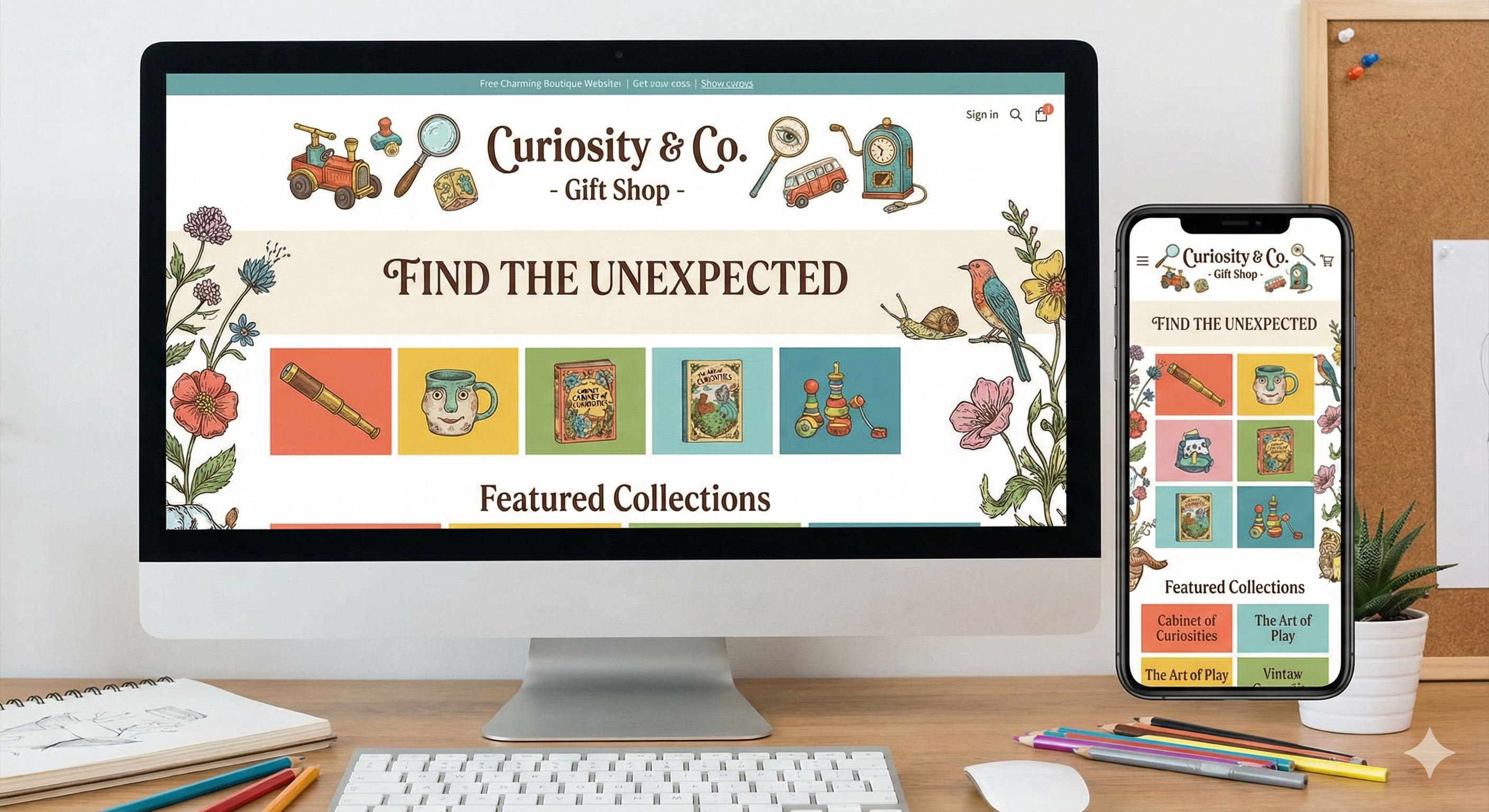 Curiosity & Co Website